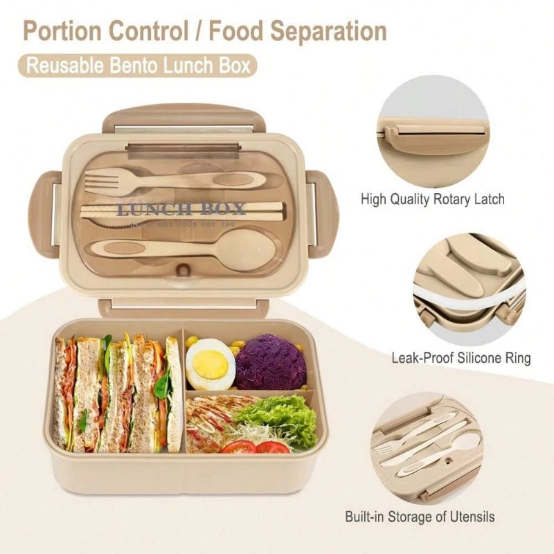 3 stks/1 st Bento Box lunchbox - Meal Prep Bowl recensie en prijs