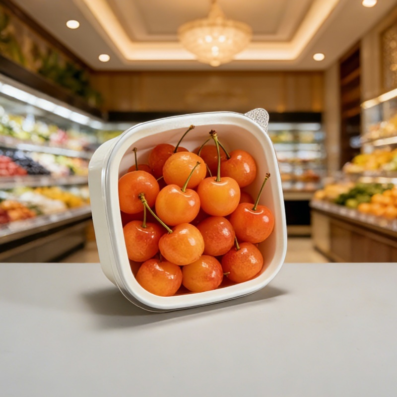 Witte vierkante papieren salad - Meal Prep Bowl recensie en prijs