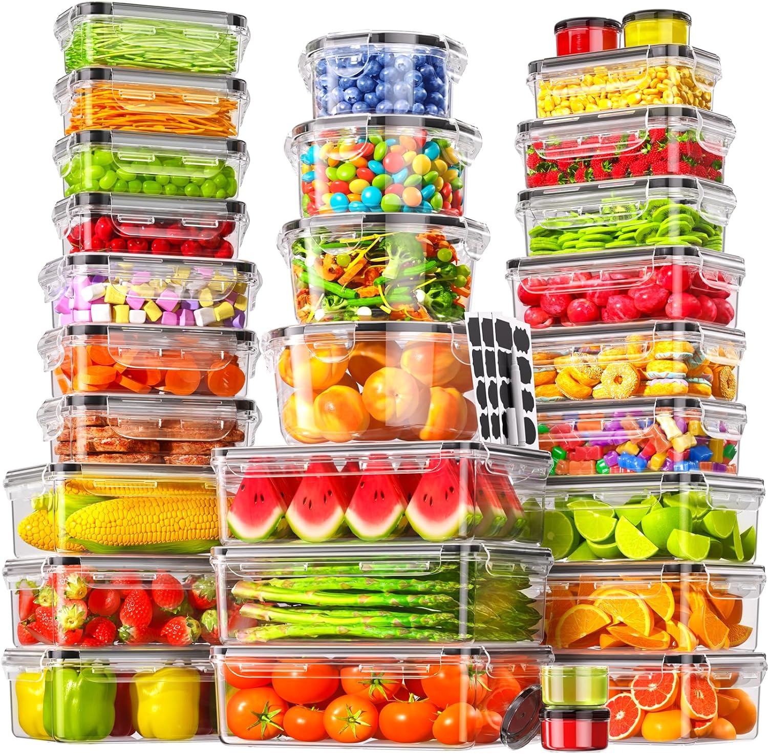 50 stuks/25-pack luchtdichte v - Meal Prep Kitchen recensie en prijs