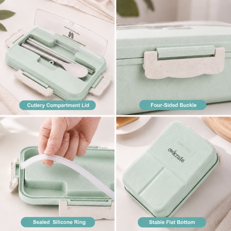 Lunchbox van tarwehalm, magnet - Meal Prep Bowl recensie en prijs
